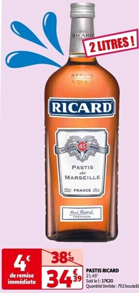 Auchan Pastis ricard aanbieding