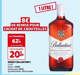 Auchan Whisky ballantine's aanbieding