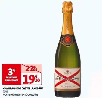 Auchan Champagne de castellane brut 75 cl aanbieding