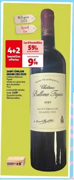 Auchan Saint-émilion grand cru 2020 aanbieding