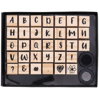 Action Houten stempelset aanbieding