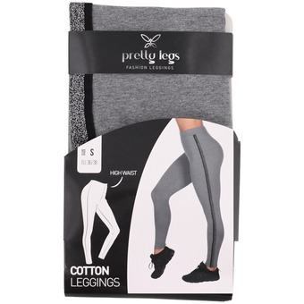 Legging met contrasterende bies