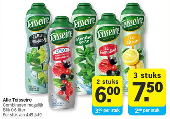 Albert Heijn Alle teisseire aanbieding