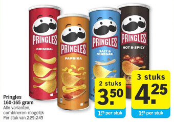 Albert Heijn Pringles 160-165 gram aanbieding