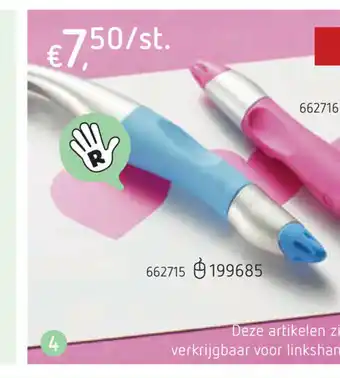 Dreamland Stabilo Rollerball Easyoriginal Neon Voor Rechtshandigen Blauwj 662715 aanbieding