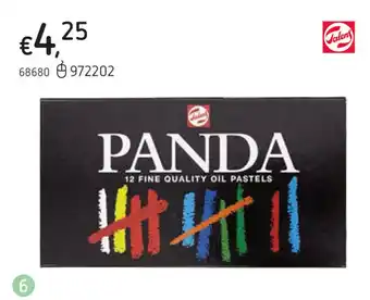 Dreamland Talens Vetkrijtje Panda - 12 stuks 68680 aanbieding