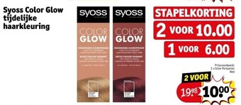 Kruidvat Syoss color glow tijdelijke haarkleuring aanbieding