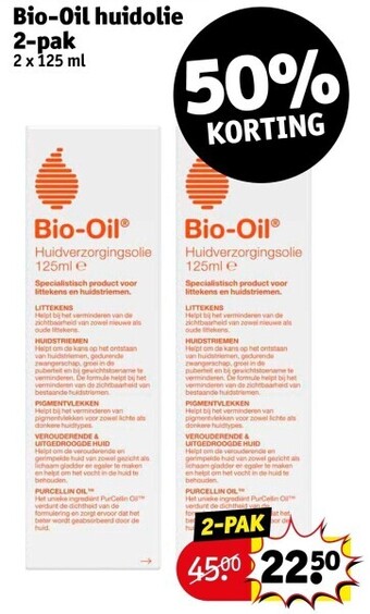 Kruidvat Bio-oil huidolie aanbieding