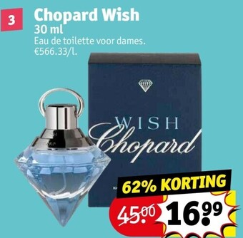 Kruidvat Chopard wish 30 ml aanbieding