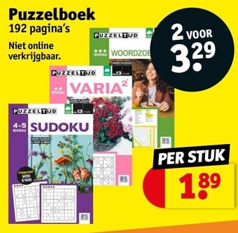 Kruidvat Puzzelboek aanbieding
