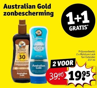 Kruidvat Australian gold zonbescherming aanbieding