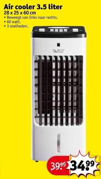 Kruidvat Air cooler 3.5 liter aanbieding