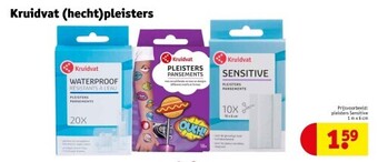 Kruidvat Pleisters Sensitive 1 m x 6 cm aanbieding