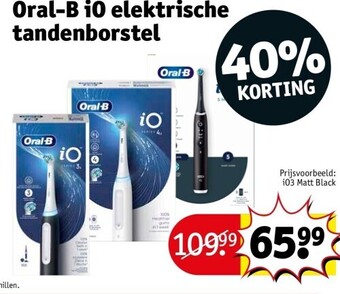 Kruidvat Oral-B i0 elektrische tandenborstel aanbieding