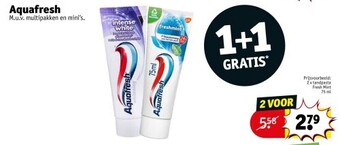 Kruidvat Aquafresh aanbieding