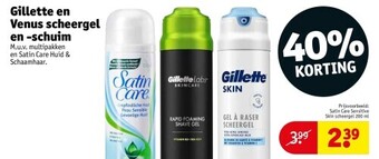 Kruidvat Gillette en Venus scheergel en -schuim aanbieding