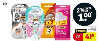 Kruidvat Bic 2 x Twin Lady wegwerpmesjes aanbieding