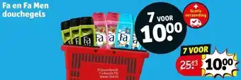 Kruidvat Fa en Fa Men douchegels aanbieding