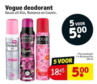 Kruidvat Vogue deodorant aanbieding
