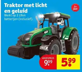 Kruidvat Traktor met licht en geluid aanbieding