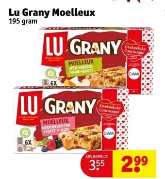 Kruidvat Lu grany moelleux 195 gram aanbieding