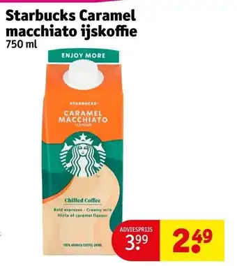 Kruidvat Starbucks caramel macchiato ijskoffie 750 ml aanbieding