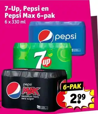 Kruidvat 7-Up, Pepsi en Pepsi Max aanbieding