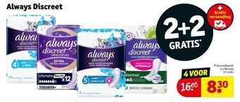 Kruidvat Always discreet aanbieding