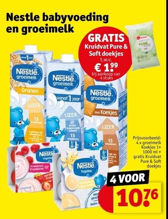 Kruidvat Nestle babyvoeding en groeimelk aanbieding