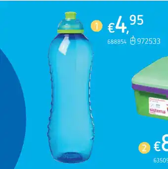 Dreamland Sistema Drinkfles Lunch Squeeze 620 ml 688854 aanbieding