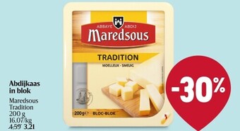 Delhaize Abdijkaas in blok aanbieding