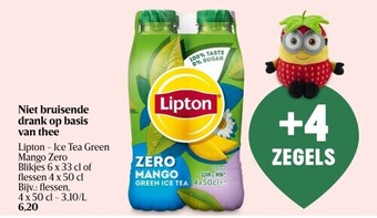 Delhaize Lipton Niet bruisende drank op basis van thee aanbieding