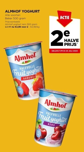Jumbo Almhof yoghurt aanbieding