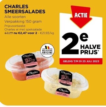 Jumbo Charles smeersalades aanbieding