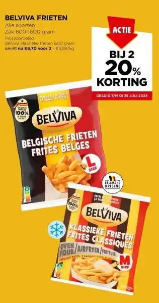 Jumbo Belviva frieten aanbieding