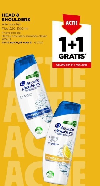 Jumbo Head & shoulders aanbieding