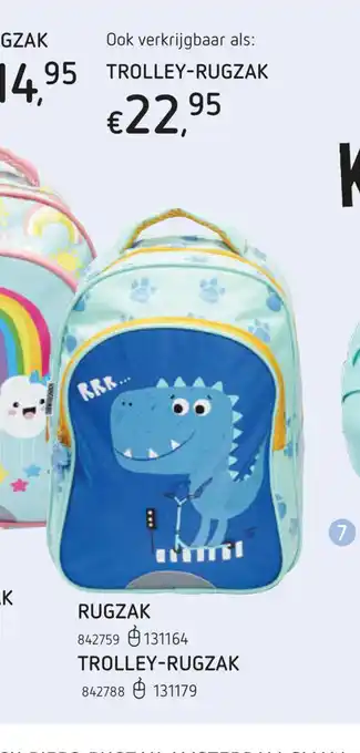 Dreamland Dino Trolley- Rugzak 842788 aanbieding