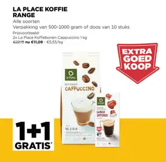 Jumbo La Place Koffie Range 500-1000 grams of doos van 10 stuks aanbieding