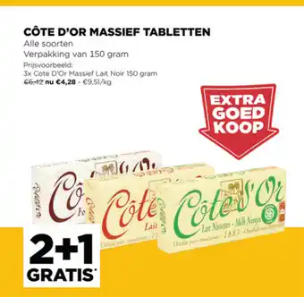 Jumbo Cote D'or Massief Tabletten 1 kg aanbieding