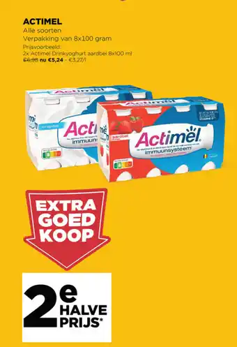 Jumbo Actimel 8x100 gram aanbieding