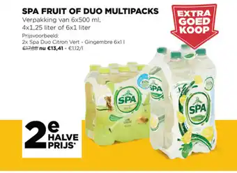Jumbo Spa Fruit of Duo Multipacks 6x1 L aanbieding