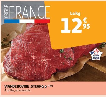 Auchan Steak le kg aanbieding
