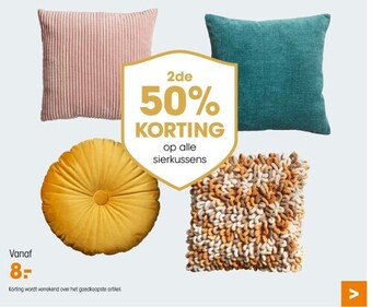 Kwantum Op alle sierkussens aanbieding