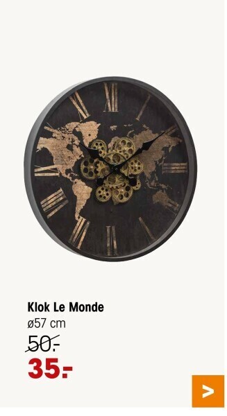 Kwantum Klok le monde aanbieding