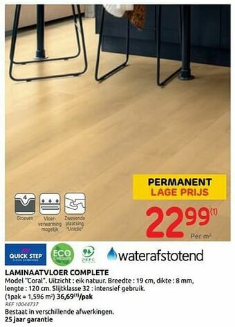 Brico Laminaatvloer complete aanbieding