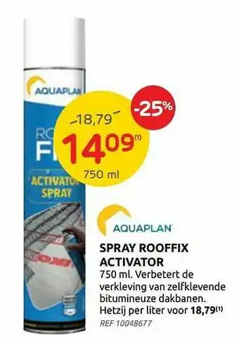 Brico Spray rooffix activator aanbieding