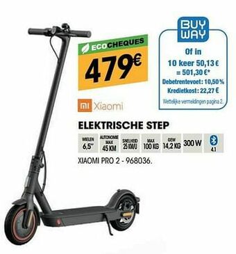 Electro Depot Elektrische step xiaomi pro 2 aanbieding