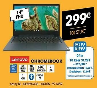 Lenovo chromebook ideapad3cb 14igl05