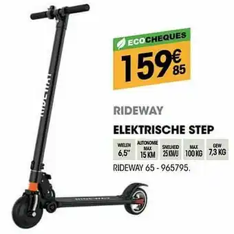 Electro Depot Elektrische step rideway 65 aanbieding