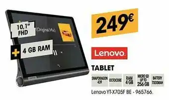 Electro Depot Tablet lenovo yt-x705f be aanbieding